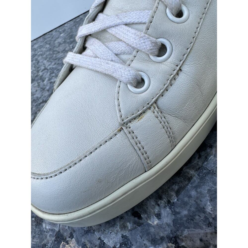 Gucci White Leather Low Top Sneakers Men’s Size 9.5 Missing Insole - Picture 6 of 15